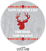 Little Lamb - Valentine's Day Gift Stickers (Deer)